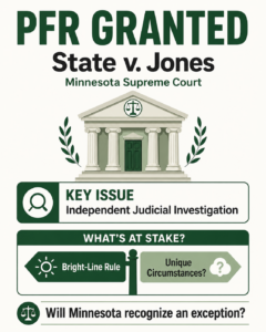 PFR Granted in State v. Jones