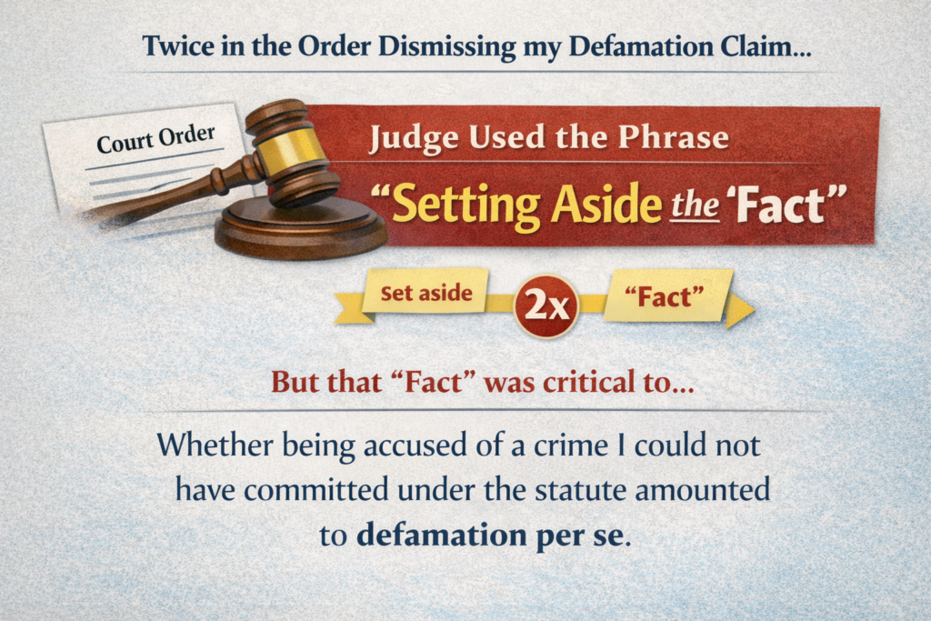 Distorting the Law - Setting Aside the Fact