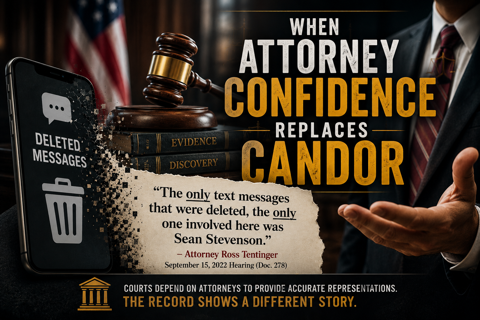 When Attorney Confidence Replaces Candor When Attorney Confidence Replaces Candor